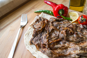 Turkish Doner Kebab Portion