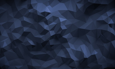 Abstract textured modern dark polygonal wall