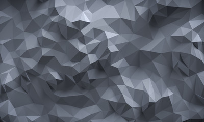 Obraz premium Abstract textured modern dark polygonal wall