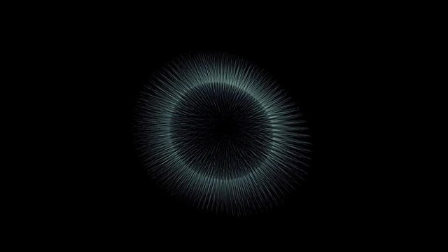 metamorphose of amorphous shape from dots and lines, abstract animation of future shape 4K