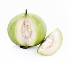 Guava fruit isolated on white background