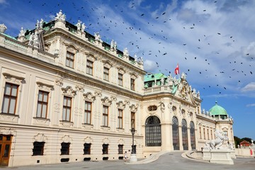 Fototapeta na wymiar Belvedere, Vienna