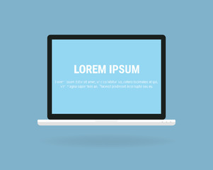 Fototapeta premium Laptop Icon EPS. Laptop Icon AI.