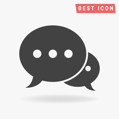 Speech bubble icon vector, Speech icon eps10