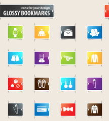 Clothing Store Bookmark Icons