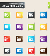 Folders Bookmark Icons