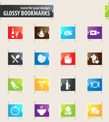 Food and Kitchen Bookmark Icons