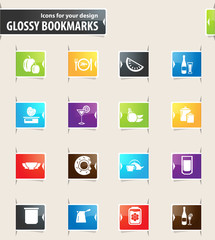 Food and Kitchen Bookmark Icons