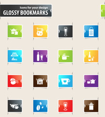 Food and Kitchen Bookmark Icons