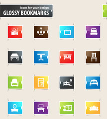 Furniture Bookmark Icons
