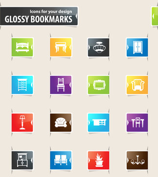 Furniture Bookmark Icons