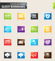 Internet, Server and Network Bookmark Icons