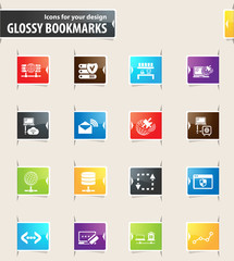 Internet, Server and Network Bookmark Icons