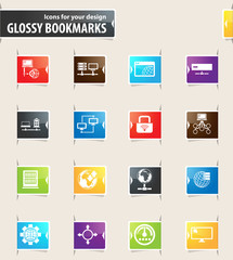 Internet, Server and Network Bookmark Icons