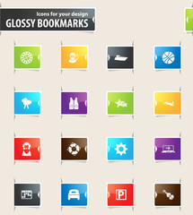 Travel Bookmark Icons