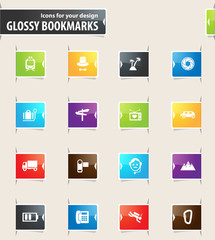 Travel Bookmark Icons