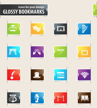Theater Bookmark Icons
