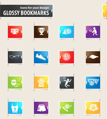 Volleyball Bookmark Icons