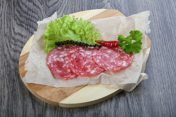 Spanish salami sausage