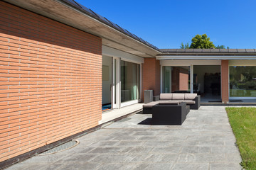 Modern house, outdoors