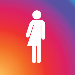 Rainbow gender neutral symbol. EPS 10 vector.