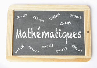 mathématiques ardoise craie 1