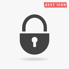 Lock icon vector, lock icon eps10