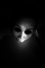 Face of ghost,Scary background for book cover - 116787842