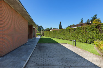 Modern house, outdoors