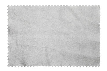 Échantillons d& 39 échantillons de tissu gris isolés sur fond blanc