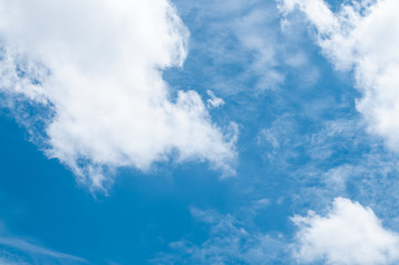 Cloud and blue sky.