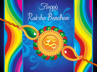 abstract artistic raksha bandhan background
