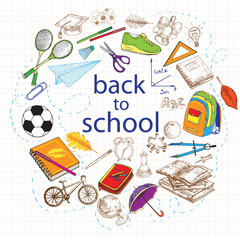 back to school school background