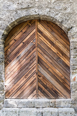 Fototapeta na wymiar Antike Holz Tür