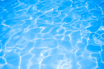 Blue Water surface in swimming pool