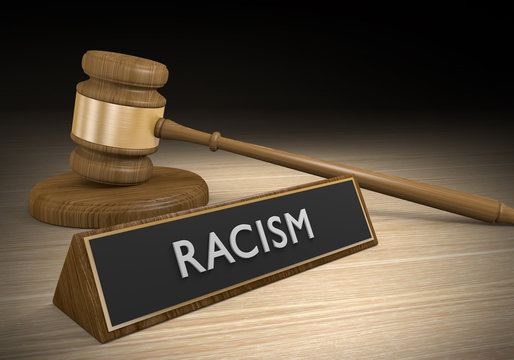 Laws against racism and discrimination, or other forms of prejudice, 3D rendering