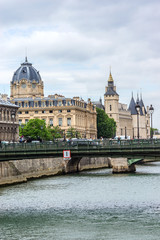 Fototapeta premium The picturesque embankments of the Seine River in Paris. France.