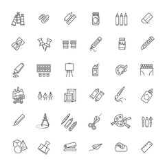 Outline web icon set - drawing tools