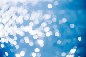 defocused bokeh blue background