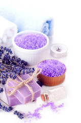 Spa set with lavender