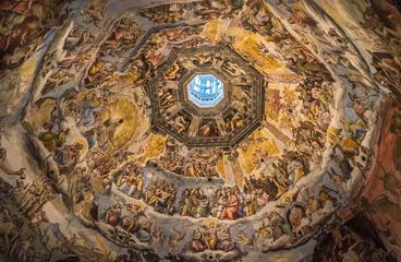 Foto auf Acrylglas Florenz Die Kuppel des Doms von Florenz, Toskana, Italien
