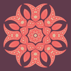 Round Floral Ornament