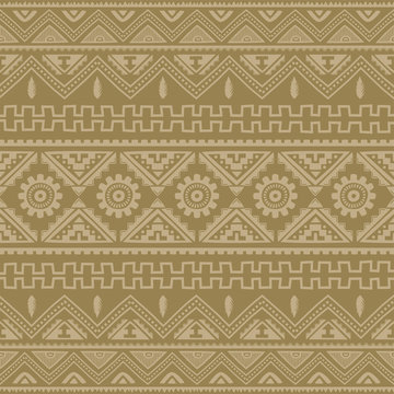 brown native american ethnic pattern