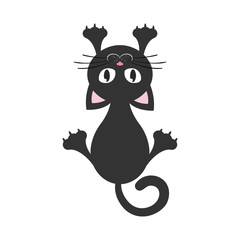 cartoon cat scratching