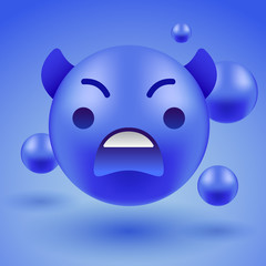 3d Smiley Emoticon : Vector Illustration