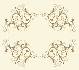 wedding invitation card. vintage style