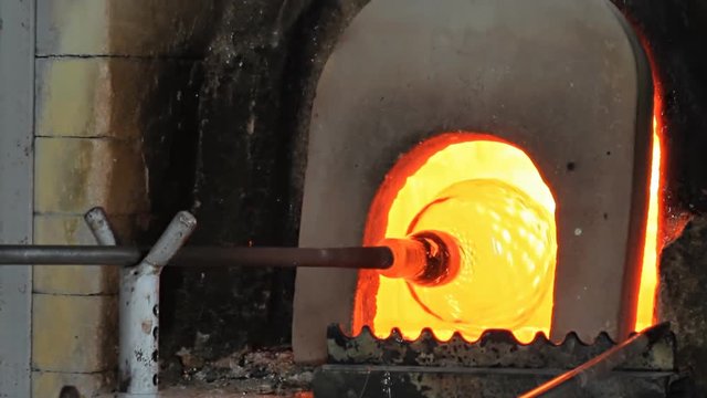 craftaman working glass  murano venice italy