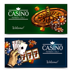 Sketch Casino Horizontal Banners