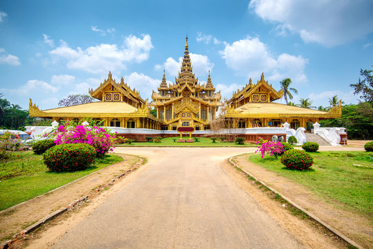 Kambawzathardi Golden Palace (Palace of Bayinnaung) in Bago, Mya