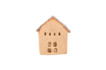 The model house isolated on a white background